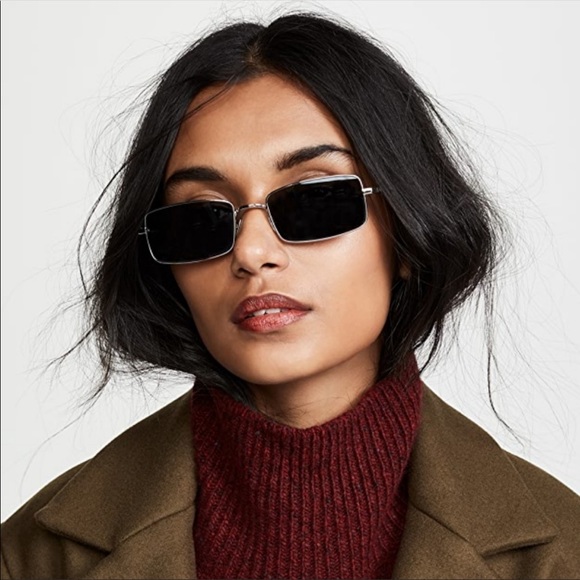 Saint Laurent Accessories - Saint Laurent 90s Super Model Rectangle Sunglasses